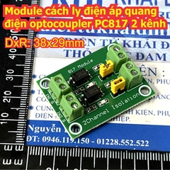 Module cách ly điện áp quang điện optocoupler PC817 2 kênh 4 kênh kde9194
