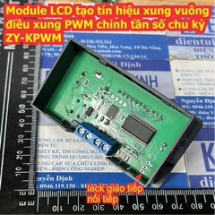 Module LCD Bộ tạo tín hiệu xung vuông điều xung PWM chỉnh tần số chu kỳ ZY-KPWM kde9201