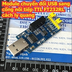 Module chuyển đổi USB sang cổng nối tiếp TTL FT232RL FT232 cách ly quang kde9202