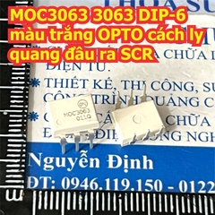 MOC3063 3063 DIP-6 / SOP-6 màu đen / trắng OPTO cách ly quang đầu ra SCR kde9246