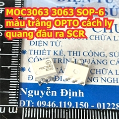 MOC3063 3063 DIP-6 / SOP-6 màu đen / trắng OPTO cách ly quang đầu ra SCR kde9246