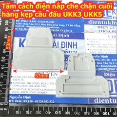 Tấm cách điện vách ngăn nắp che cuối hàng kẹp cầu đấu UK UKK D/UK-2.5BG D-UK3/10 D-URTK TS-RTK MBKK 2.5G D-UDK4G kde9278