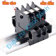 Tấm cách điện nắp che chặn cuối Cầu đấu dây 2 / 1 tầng TBD TBR gắn thanh DIN ray TBD-10 TBD-30 TBR-10 30 45 60 kde9296