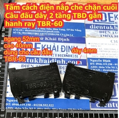 Tấm cách điện nắp che chặn cuối Cầu đấu dây 2 / 1 tầng TBD TBR gắn thanh DIN ray TBD-10 TBD-30 TBR-10 30 45 60 kde9296