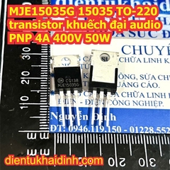 MJE15034G MJE15034 15034 MJE15035G MJE15035 15035 TO-220 transistor khuếch đại audio NPN 4A 400V 50W kde9327