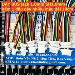 DÂY BUS jack nối cắm 1.0mm SH1.0mm SH1.0 bấm 1 đầu dây nhiều màu dài 10cm / 20cm kde9339