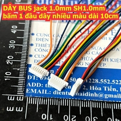 DÂY BUS jack nối cắm 1.0mm SH1.0mm SH1.0 bấm 1 đầu dây nhiều màu dài 10cm / 20cm kde9339