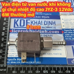 Van điện tử van nước khí không gỉ chụi nhiệt độ cao JYZ-3 12Vdc 6W thường mở kde9425