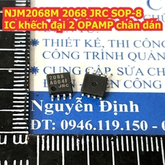 NJM2068M NJM2068D 2068 2068D JRC SOP-8 / DIP-8 IC khếch đại 2 OPAMP kde9458