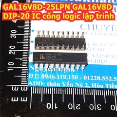 GAL16V8D-25LPN GAL16V8D 16V8 DIP-20 IC cổng logic lập trình kde9511