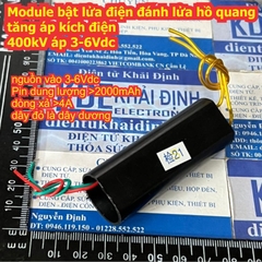 Module bật lửa điện đánh lửa hồ quang tăng áp kích điện 400kV áp 3-6Vdc kde9512