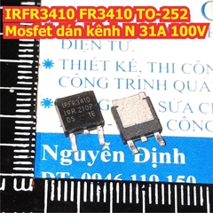 IRFR3410 FR3410 TO-252 Mosfet dán kênh N 31A 100V kde9518