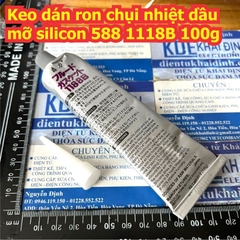 Keo dán ron chụi nhiệt dầu mỡ silicon 588 100g kde9545
