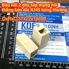 Đầu nối 2 dây cáp mạng nối thẳng kéo dài RJ45 hàng thường / tốt kde9562