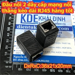 Đầu nối 2 dây cáp mạng nối thẳng kéo dài RJ45 hàng thường / tốt kde9562