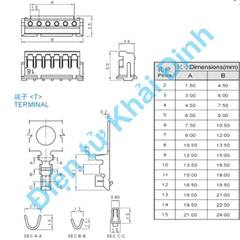 DÂY BUS jack nối header cắm 1.5mm ZH1.5mm bấm 1 đầu dây nhiều màu 10cm 2P ~ 12P kde9569