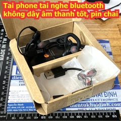 Tai phone tai nghe bluetooth không dây âm thanh tốt, pin chai W2 kde9577