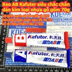 Keo AB siêu chắc chắn dán kim loại nhựa gỗ gốm Keshida 20ml / Kafuter 70ml kde1861