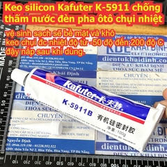 Keo silicon Kafuter K-5911 chống thấm nước đèn pha ôtô chụi nhiệt kde9593