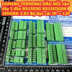 DOMINO TERMINAL ĐẦU NỐI vặn dây 2 đầu RS15EDG RS15EDGRK 2EDGRK-3.81 3.81MM Bộ đực cái 2P ~ 12P kde9625