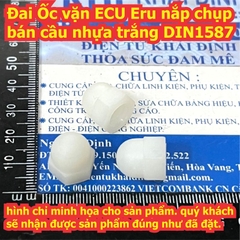Đai Ốc vặn ECU Eru nắp chụp bán cầu nhựa trắng DIN1587 M3 ~ M8 3mm ~ 8mm kde9630