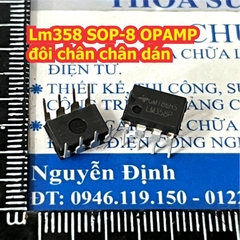 LM358 LM358DR LM358P 358 SOP-8 DIP-8 OPAMP đôi chân chân cắm / dán kde0127