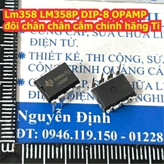 LM358 LM358DR LM358P 358 SOP-8 DIP-8 OPAMP đôi chân chân cắm / dán kde0127