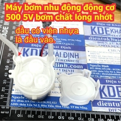 Máy bơm nhu động động cơ 500 5V bơm chất lỏng nhớt kde0257