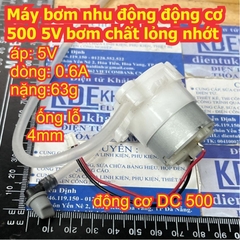 Máy bơm nhu động động cơ 500 5V bơm chất lỏng nhớt kde0257