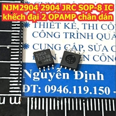 NJM2904D 2904 2904D JRC NJM2904 DIP-8 / SOP-8 IC khếch đại 2 OPAMP chân cắm / dán kde0261