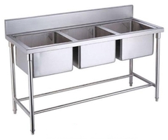 Chậu Rửa Inox 3 Hậu Chậu