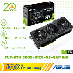 Card màn hình Asus TUF-RTX 3060-O12G-V2-GAMING