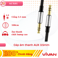 Cáp âm thanh AUX 3.5mm VIVAN AUX01