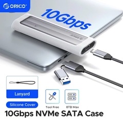 Hộp đựng ổ cứng SSD ORICO M.2 NVME TypeC AXM2-G2-GY-BP