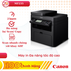 Máy In Canon MF235 (Máy In Laser Đen Trắng, Đa Năng In/Scan/Copy)