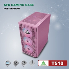 Thùng Máy Vi Tính VSPTECH ATX Gaming T510 (Pink)