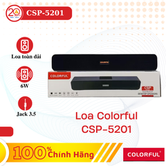 Loa Vi Tính Colorful CSP-5201 (Loa toàn dải/ 6W/ AUX/ Đen)