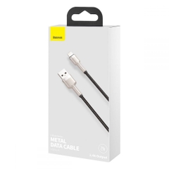 Cáp Sạc Lightning Baseus Metal (2.4A/1M)