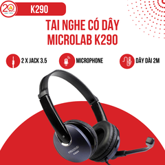 Tai Nghe Over-Ear Có Dây Microlab K290