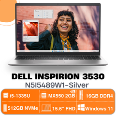 Laptop Dell Inspiron 3530-N5I5489W1-Silver (15.6