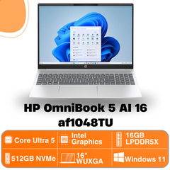 Laptop HP OmniBook 5 AI 16 af1048TU - BZ7Q9PA (Ultra 5 225U | 16GB | S-512GB | 16
