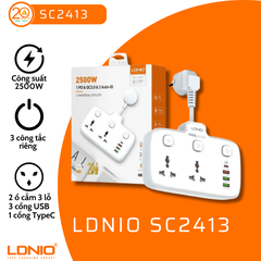 Ổ Cắm Điện Mở Rộng LDNIO SC2413 (Trắng)