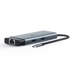 Hub TP-Link UH6120C - Bộ Mở Rộng Kết Nối Type C ra 6 Cổng (HDMI, Power Delivery 100W, LAN 1G, USB C/A)