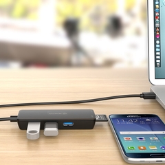 Bộ Chia USB 2.0 ORICO H3TS-U3 ( Từ 1 Ra 3 cổng chuẩn 3.0. Đọc thẻ nhớ TF/SD)
