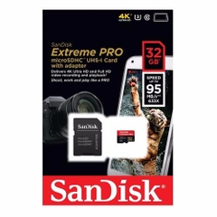 Thẻ Nhớ SanDisk 32GB  Extreme Pro Micro SDHC (UHS-1)