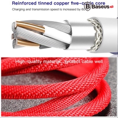 Cáp sạc nhanh, siêu bền Baseus Micro USB Yiven Series cho Smartphone Android Samsung/ Xiaomi/ Oppo/ Asus/ Huawei (2A, Quick charge 3.0)