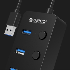 Bộ Chia USB 3.0 ORICO W9PH4--U3-WH (Từ 1 Ra 4 cổng chuẩn 3.0)