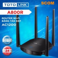 Router Wi-Fi băng tần kép AC1200 và mở rộng sóng TOTOLINK A800R