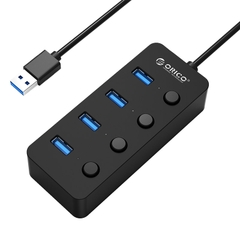 Bộ Chia USB 3.0 ORICO W9PH4--U3-WH (Từ 1 Ra 4 cổng chuẩn 3.0)