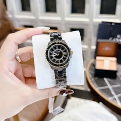 Coach Preston |Nữ Giới |Vàng Gold |Dây Đá Ceramic Đen |Máy Pin (Quartz) |Size 32mm